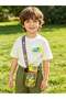 600ML Dinosaur Engineering Vehicle Kids Water Bottle For School, Sippy Cup with Straw, Dual Drink Design with Free Magnetic Plush Toy Brooch - 2