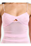 Pink Pearl-Strap Mesh Slip with Brief - 2