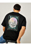 Western Back Graphic Print Oversized T-Shirt