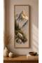 One Piece Real Wood Vertical Panorama Framed Painting