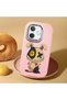 Oppo A5 Pro 5g Compatible Case Camera Protector Pink Silicone Couple Phone Case Character Patterned - 2