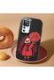 Redmi K50 Ultra Compatible Case Camera Protector Black Silicone Couple Phone Case Girl Patterned - 2