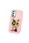 Samsung Galaxy S20 Fe Compatible Case Camera Protector Pink Silicone Couple Phone Case Character Patterned - 3