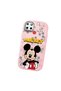 Realme C25 Compatible Case Camera Protector Pink Silicone Couple Phone Case with Character Pattern - 3