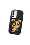 Samsung Galaxy S22 Compatible Case Camera Protector Black Silicone Couple Phone Case Character Patterned - 3