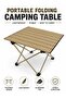 Portable Folding Camping Table, Compact Lightweight Aluminum Camping Table, Foldable Outdoor Table