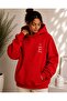 Women's Minimal Printed Oversize Sweatshirt