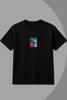 Women's Oversize T-Shirt Birds Atelier Printed Black – Crew Neck, Comfortable Fit, 100% Cotton - 5