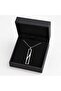 Black Stone Detailed Modern Rectangular Men's Necklace - 2