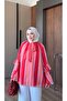 Flounced Sleeves Chiffon Scarf Lined Summer Blouse