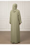 Side-Slit Lace Abaya – Premium Nida Fabric - 4