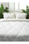 Sırma Gold Glitter Embroidered Cream Color Double Winter Sleeping Set - 2