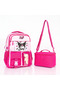 Korean Style Kuromi Girls' School Bag with Accessories, Girls' and Boys' Backpack Set of 3