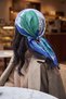 Bandana Leaf Pattern Blue