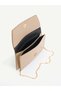 Women's Hand and Shoulder Bag with Side Chain Strap and Magnet Detail on the Cover – Stylish Portfolio Clutch - 3