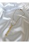 Women's Gold Color Stone Starry Steel Y Necklace - 2