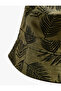 Cotton Leaf Patterned Bucket Hat - 3