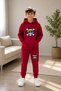 Busekids New Season School and Daily Wear Hooded Kangaroo Pocket Tracksuit Set