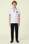 Embroidery Print Polo T-Shirt with Short Sleeves - 2
