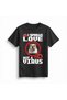 Women's Dog Print Graphic Tee Love Themed Relaxed Fit Short Sleeve Round Neck Casual Wear Stylish - 2