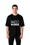Men's Oversize T-Shirt Nursing Profession Symbol Print Digital Printed Relaxed Fit Casual Modern Stylish
