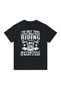 Men's Motorcycle Printed T-Shirt Round Neck Short Sleeve Fatherhood Themed Casual Relaxed Fit Modern - 2
