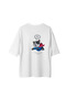 Super Dog Saves Humans Printed Men's Oversize T-Shirt - 2