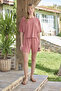 Short Sleeve Crew Neck Bottom Top Set