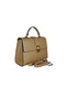 Duki Daso Beige Women's Watch Detailed Luxury Covered Hand and Shoulder Bag |   Summer T8463 Beige Single Compartment Ferm - 2