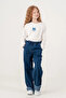 Girl's Curled-Leg City Style Jeans 2231