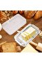 Stainless steel butter slicer storage box with lid, white - 3