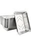 Disposable baking molds (50 pieces), aluminum foil grease drip tray, suitable for barbecues, camping, and parties.
