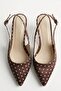 Puantina Women's Polka Dot Low Heel Pointed Toe Shoes 4cm - 3