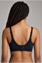 Women's Ribbed Seamless Laser Cut Underwireless Bralette Bra Fixed Cup Soft Stretchy Daily Bustier - 3