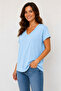 V-Neck Pocketed Oversize Tshirt - 3