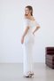 Ecru Madonna Collar Lace Long Dress - 8