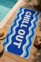 Pop Art Chill Out Written Blue Patterned 70X150 Beach Towel - Digital Printed Fade-Resistant Bath Towel - 5