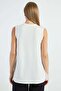 Crew Neck Front Chiffon Sleeveless Tunic - 7