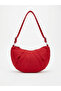 Women's Red Color Quilted Fabric Crossbody Shoulder Bag