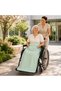 Buldan Linen Knee Cover for Wheelchair with Pockets – Mint Green with Kangaroo Pockets - 2