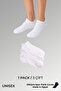 جوارب SOCKSMAX القطنية للجنسين ذات الثلاث طبقات باللون الأبيض - 2