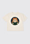 Girl's Crew Neck Ecru T-Shirt