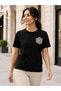 Women's Lace Embroidered Lycra Combed Cotton Short Sleeve T-Shirt