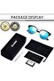 Foldable Rectangular Sunglasses for Men and Women Uv Protection Classic Sun Glasses - 6