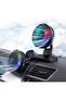 مروحة سيارة USB مزدوجة الرأس PFG F404D مع ضوء LED، 360 درجة °   مروحة تبريد قابلة للتعديل للوحة القيادة، 3 سرعات، محمولة