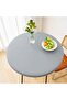 1. Outdoor side table waterproof round tablecloth – vinyl tablecloth suitable for patio dining – 60cm – grey - 5