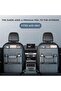 Suede Car Seat Back Organizer Large Capacity Car Seat Back Storage Bag with Hook Kick Mats - 2
