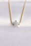 316L Steel Chain Gold Color Chain with Silver Color Sea Star Design Necklace