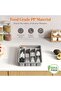 Silverware Drawer Organizer Tray, Plastic Cutlery Storage for Kitchen, Flatware and Utensil - 5