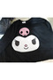 Mi̇ngalondon Kuromi Face Printed Black Unisex Oversize T-Shirt - 4